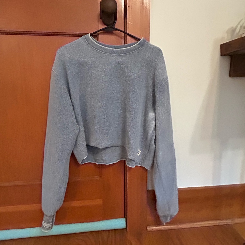 “Inside Out” cropped sweatshirt